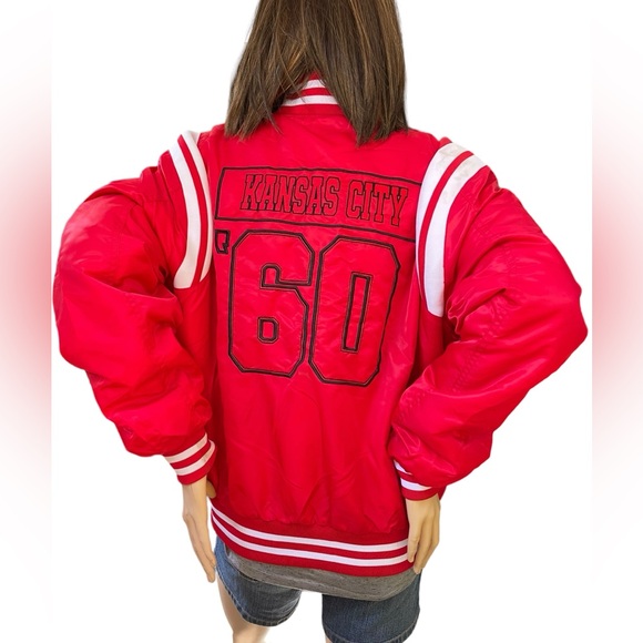 WEAR by Erin Andrews KC Chiefs Taylor Swift Super Bowl LVIII Jacket Size Medium - Picture 5 of 10